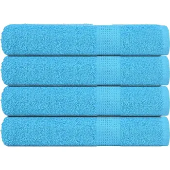 Utěrka vidaXL Saunové osušky FROGN 4 ks 80x200 cm 360 g/m² [137008] Barva: Tyrkysová