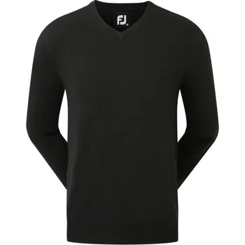 FootJoy Wool Blend V-Neck pánský svetr, černý pánské, L