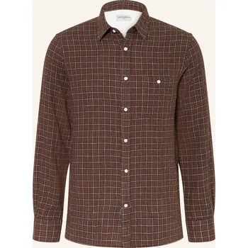 Pánská košile Officine Générale Pánská Košile Younes Comfort Fit, hnědá /...
