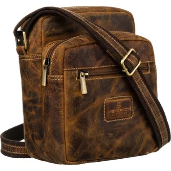 Peterson Pánská taška přes rameno s nastavitelným popruhem hnědá
