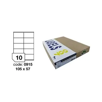 Samolepící etiketa Samolepící etikety RAYFILM bílé matné inkjet/laser/copy - ECONOMIC 105x57, bal 200 archů