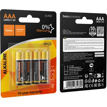 Článková baterie Hoco baterie LR03 (AAA) / 4ks