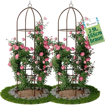 Opora na rostlinu Zahradní obelisk TTL XL hnědý pro popínavé rostliny 195 cm 1ks