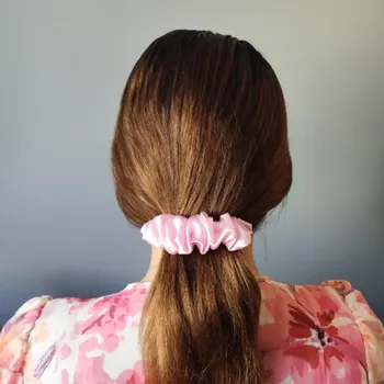 Spona do vlasů Scrunchie růžová