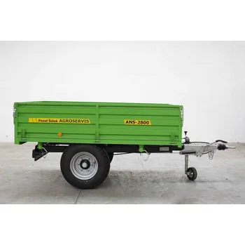 Příslušenství pro zahradní traktor Šálek s.r.o. | Návěs třístranně sklápěcí ŠÁLEK ANS-2800