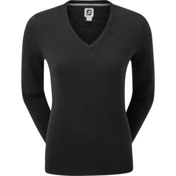 FootJoy Wool Blend V-Neck dámský svetr, černý dámské, L