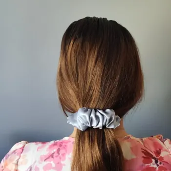 Spona do vlasů Scrunchie silver