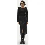 Vero Moda Sukně z imitace kůže Veri 10311707 Černá Regular Fit S