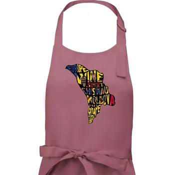 Kuchyňská zástěra Mapy - názvy měst - Polsko - Pánská zástěra na vaření - Univerzální velikost ( Starorůžová )