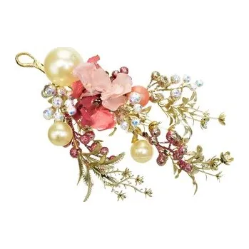 umělá květina Větvička třpytivá růžová Ø32 cm