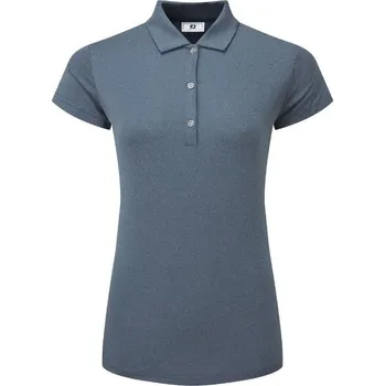 FootJoy Cap Sleeve Lisle dámské polo, heather navy dámské, XXL