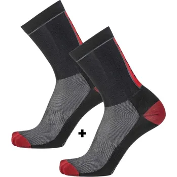 Dámské ponožky APASOX set KABRU 35-38 červený | Akce 1+1 ZDARMA Velikost: 35-38