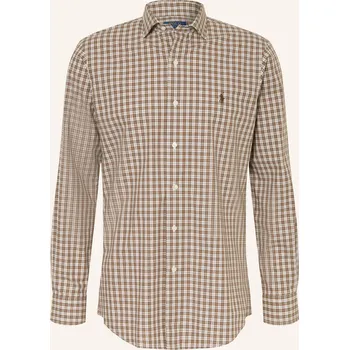 Pánská košile Polo Ralph Lauren Pánská Košile Custom Fit, bílá / hnědá /...