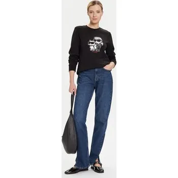 Dámská mikina KARL LAGERFELD Mikina A4W20045 Černá Regular Fit XS