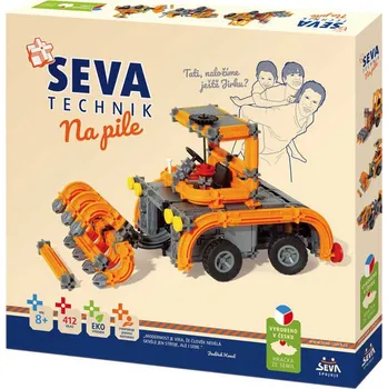 Stavebnice Seva SEVA TECHNIK Na pile plastová STAVEBNICE 412 dílků v krabici 73
