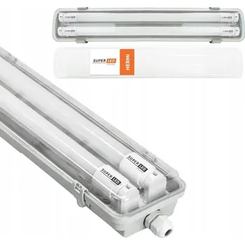 Stropní svítidlo přisazené SuperLED 18 W patice G13 60 cm stříbrné