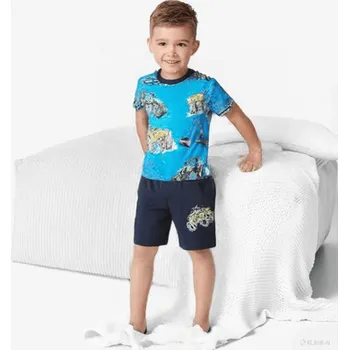 Dětská móda KRAŤASY A TRIČKO SET Velikost: 122, Barva: Tyrkys