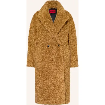 Dámský kabát Hugo Dámský Plyšový Kabát Malite, velbloudí, 38