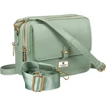 Módní dámská taška přes rameno z ekokůže Barva: Světle zelená