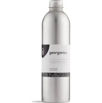 Ústní voda Georganics | Ústní voda Oil Pulling - aktivní uhlí Objem: 275 ml kokosový olej, aktivní uhlí, máta – detox, bělení & svěžest