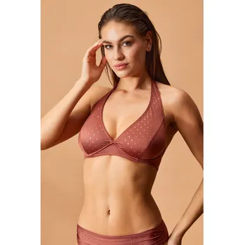 Dámské plavky Horní díl plavek Glitter Brown II