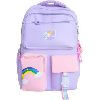 Mobilní telefon LIVEFY | Livefy detský školní batoh Rainbow Cloud, fialový