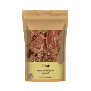 Pamlsek pro psa ČUMÁK 100% krůtí prso sušené Hmotnost: 100 g
