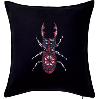 Polštář Steampunk roháč barevný - Polštář 50x50 - 50x50 - Pouze potah ( Černá )