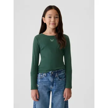 Dívčí tričko GAP Dívčí Dětské bavlněné tričko Gap Zelená 128/134 (2517917)