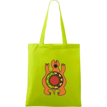 Mayové - zvířata želva - Taška bavlněná - 42 x 38 cm ( Limetková )