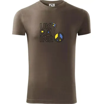 Pánské tričko Ukraine - symbol peace - Viper FIT - Pánské zůžené tričko - L ( Army )
