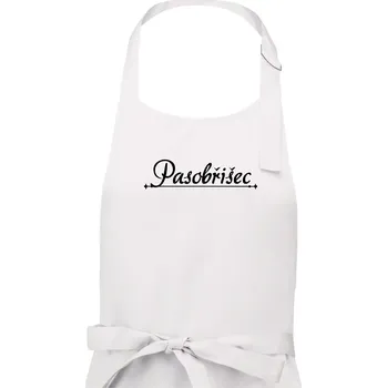 Kuchyňská zástěra Staročeština - Pasobřišec - požitkář - Pánská zástěra na vaření - Univerzální velikost ( Bílá )