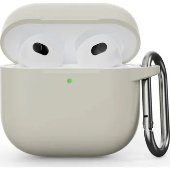 Příslušenství pro sluchátka Enem Jednobarevný obal na Airpods 4 - Antique White IRAIR4-018