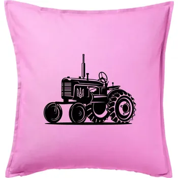 Polštář Traktor Ukrajinské armády - Polštář 50x50 - 50x50 - Pouze potah ( Růžová )