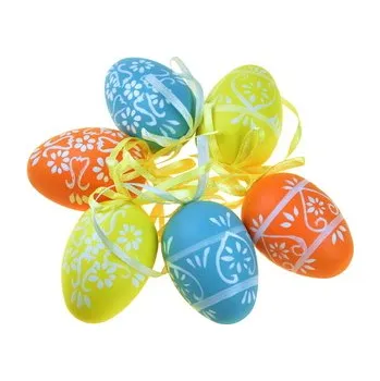 Velikonoční dekorace Velikonoční malovaná vajíčka střední 6 ks
