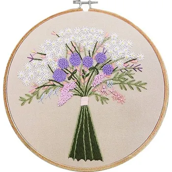 Vyšívací vzor Sada na vyšívání s předtištěným motivem - 2 béžová