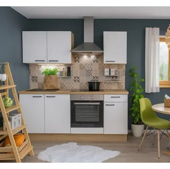 Kuchyňská linka Naturel 195x60x91 cm mat alpská bílá