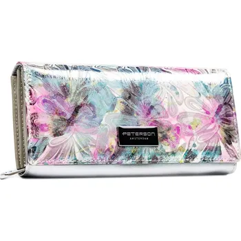 Peněženka velká dámská peněženka s RFID systémem a zapínáním na patentku Barva: růžová || vícebarevný