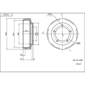 Brzdový buben Brzdový buben HART 234 641