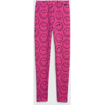 GAP Dívčí Dětské zateplené legíny Gap × SmileyWorld® GAP Růžová 160-164 (2522365)