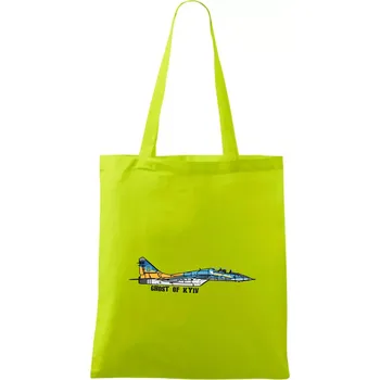 Mig 29 Fulcrum Blue-Yellow - Ghost of Kyiv - Taška bavlněná - 42 x 38 cm ( Limetková )