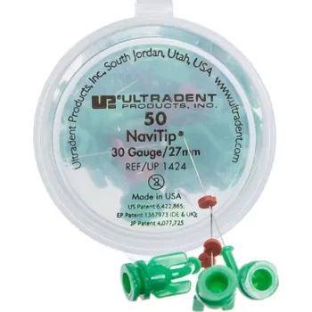 Ultradent NaviTip kanyly 30G 27 mm 50 ks Kontrolovaná aplikace přípravků až k apexu