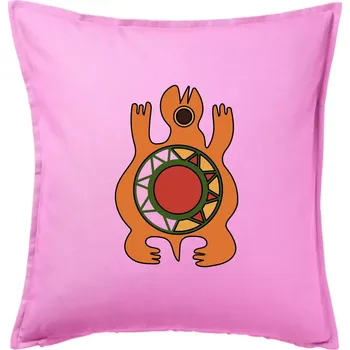 Polštář Mayové - zvířata želva - Polštář 50x50 - 50x50 - Pouze potah ( Růžová )