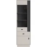 Meblar Vitrína Allmo AL3 Vyber provedení: Kašmír + antracit