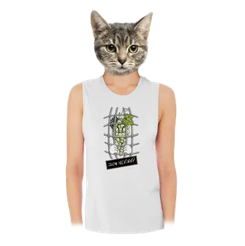 Bastard Nevinný Hrozen dámské tílko volné White