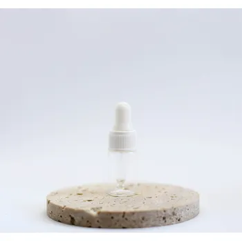 Dóza na potraviny WHITE ORCHID Skleněná lahvička s pipetou s barevným víčkem, WHITE ORCHID, 3 ml barva víčka: bílé víčko