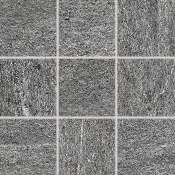 Dlažba Quarzit, DAR11738, dlaždice slinutá, 10x10cm, tmavě šedá