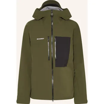 Sport Mammut Pánská Hardshellová Lyžařská Bunda Stoney, khaki, 56