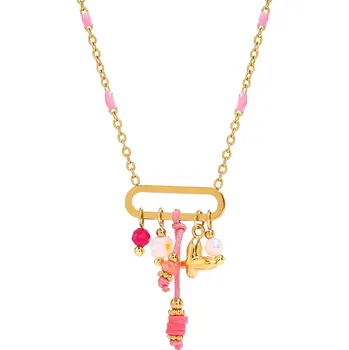 Náhrdelník ELENYS Joy – pozlacený náhrdelník 18K žluté zlato Délka náhrdelníku: 40+5 cm / max. 45 cm