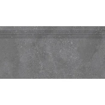 Obklad Betonico, DCPSR792, schodovka, 30 x 60 cm, černá